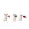 Hello Honey® Handmade Wool Felt Mouse Ornaments with Umbrellas Set